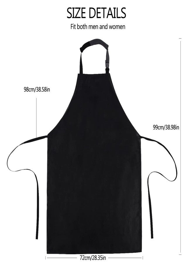 Homsolver Waterproof Rubber Vinyl Apron for Unisex Adult, Adjustable, Lightweight, Chemical Resistant Extra Long Work Apron - Image 3